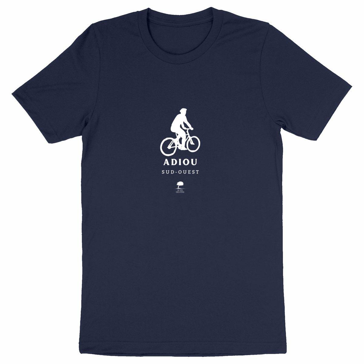 Tee-shirt éco-responsable homme Cycliste landais - Au Fil des Pins - 