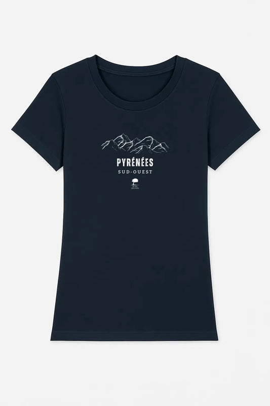 Tee-shirt Éco-Responsable Femme "Montagnes" – Coton Bio