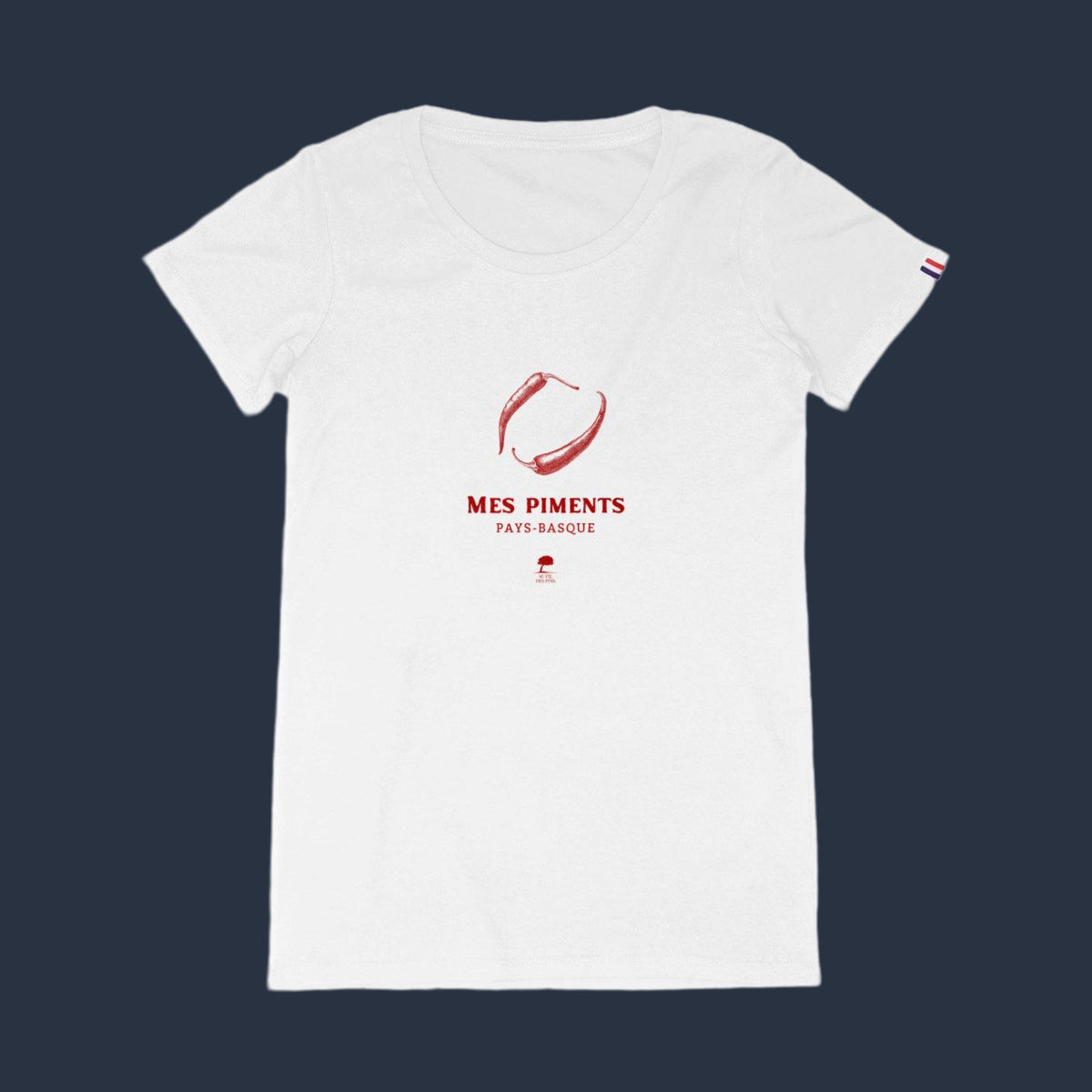 🇫🇷 Tee-shirt français femme Piments - Au Fil des Pins - 