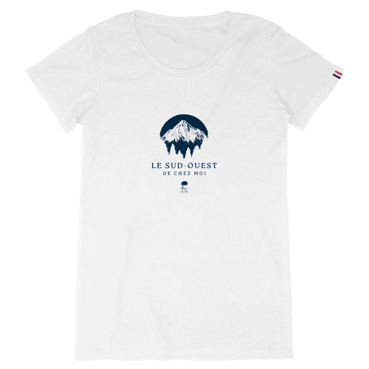 🇫🇷 Tee-shirt français femme Pyrénées - Au Fil des Pins - 