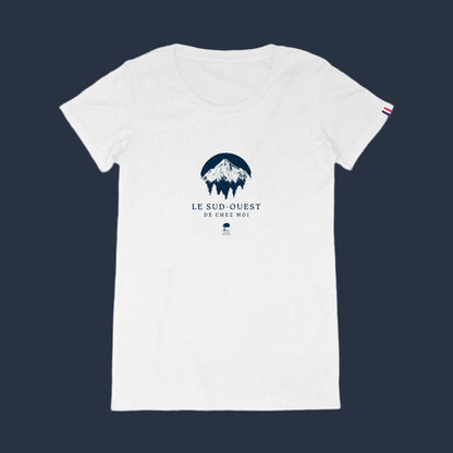 🇫🇷 Tee-shirt français femme Pyrénées - Au Fil des Pins - 