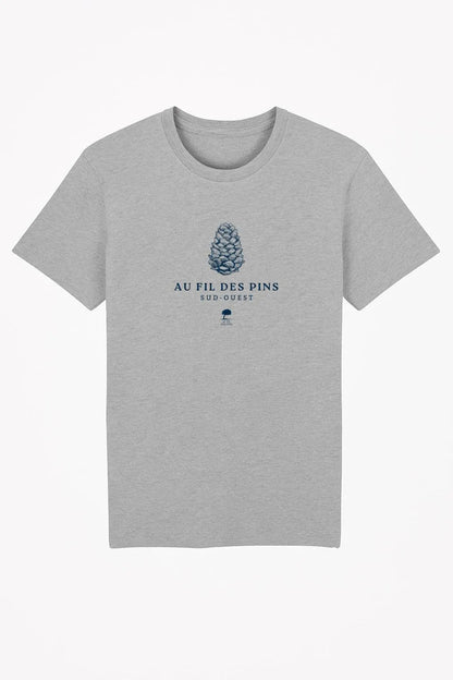Tee-shirt Bio Homme Pomme de Pin – Mode Éco-Responsable - Au Fil des Pins