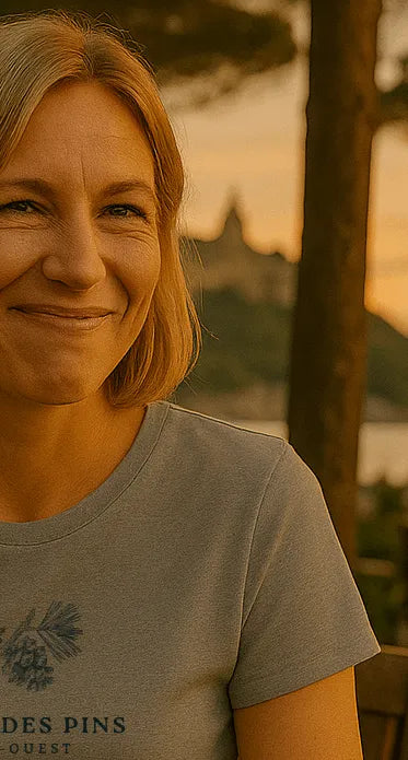 Tee-shirt Femme Éco-Responsable "Ambiance Forestière" – Coton Bio