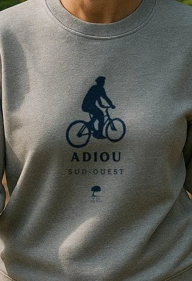 Sweat éco-responsable Cycliste landais - Au Fil des Pins