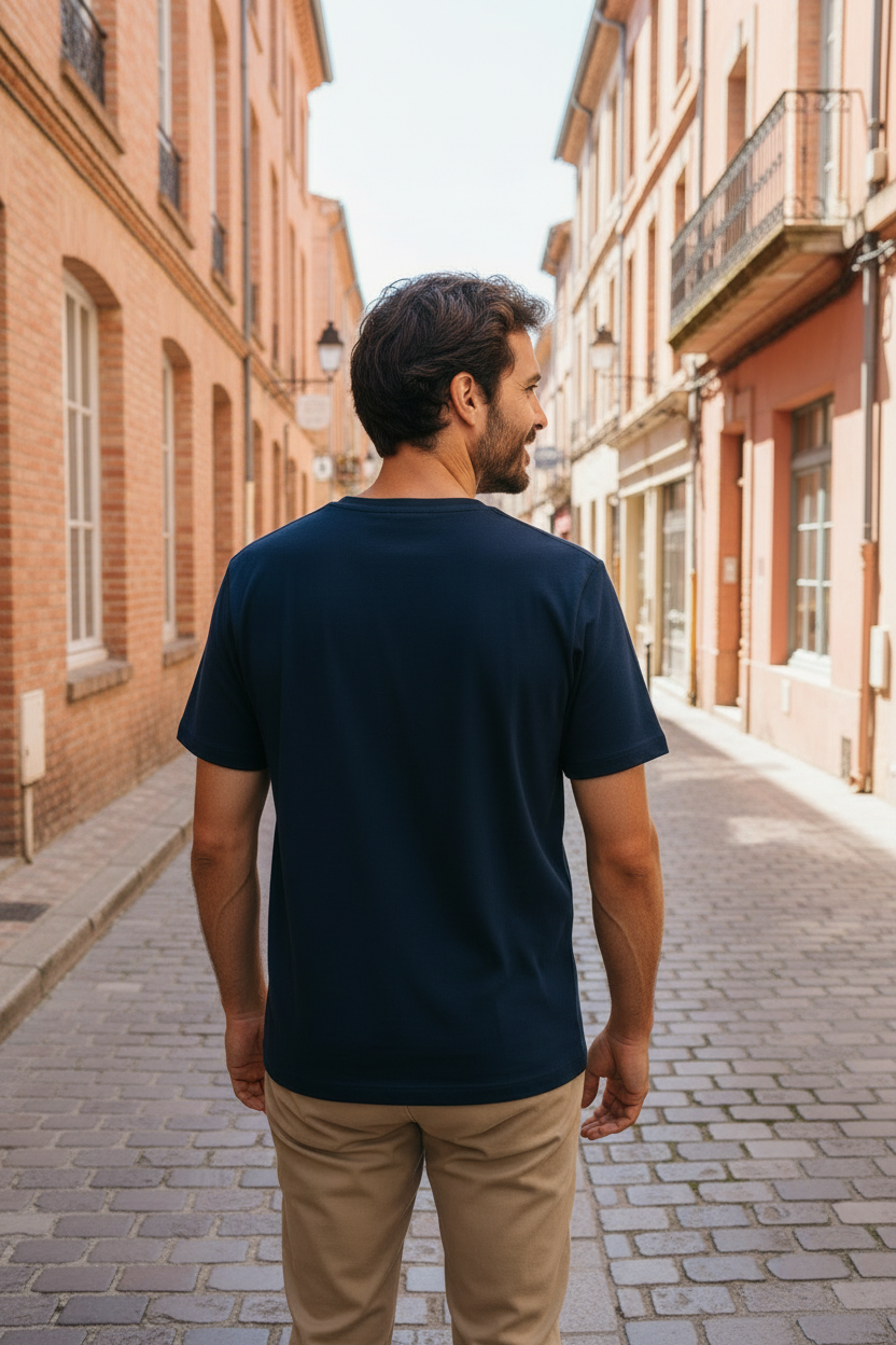 Chocolatine - Lifestyle Toulouse de dos marine