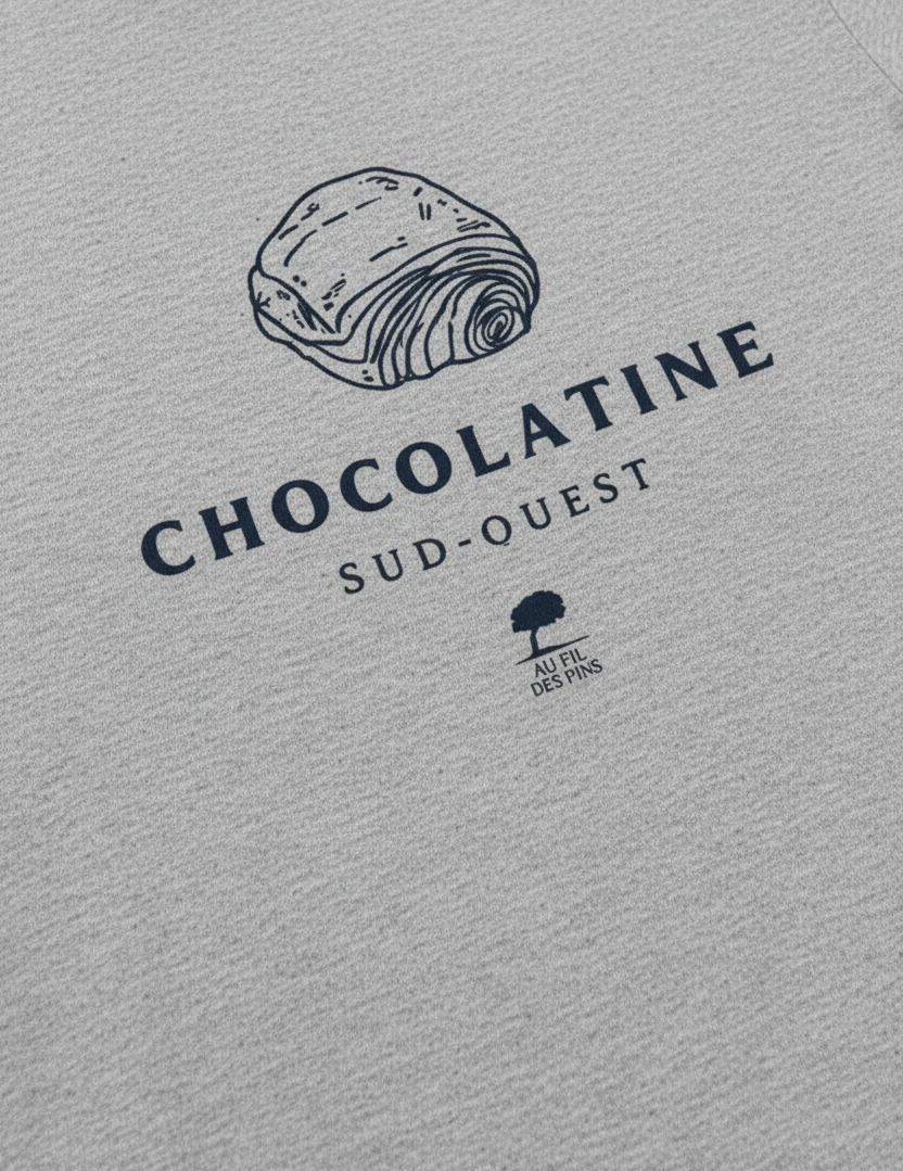 Chocolatine - Macro design gris chiné 