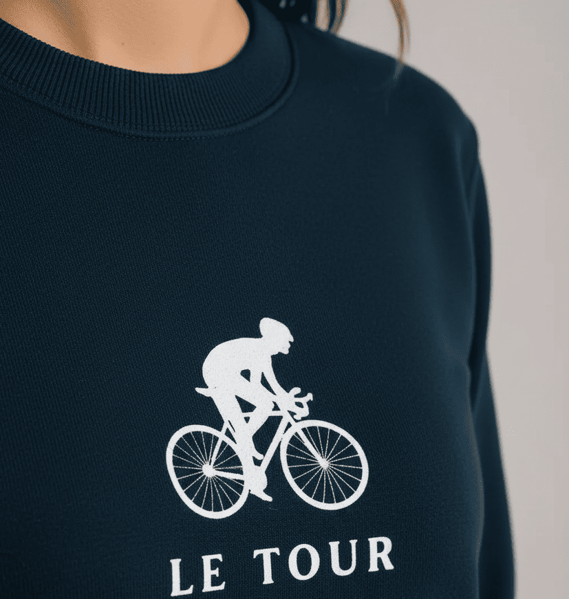 Détail imprimé sweat Le Tour Sud-Ouest"