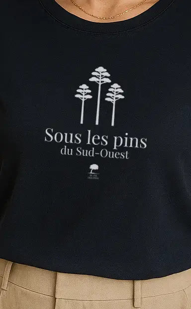 Tee-shirt éco-responsable Sous les Pins-basic-Au Fil des Pins-AU FIL DES PINS