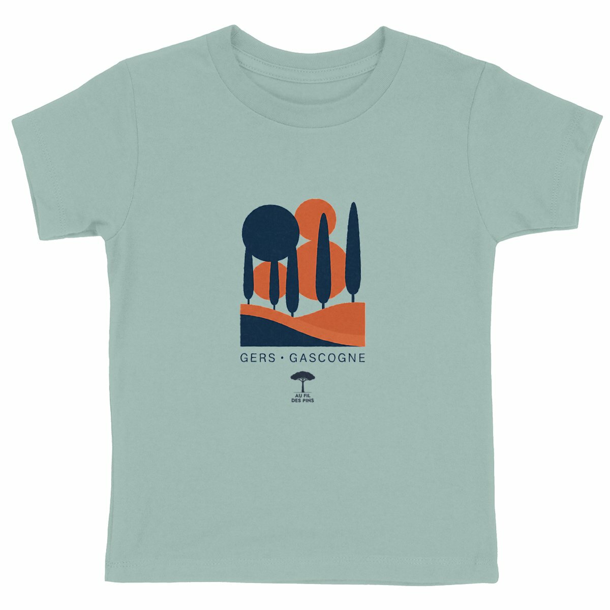 Tee-shirt éco-responsable enfant Gers - face_vert