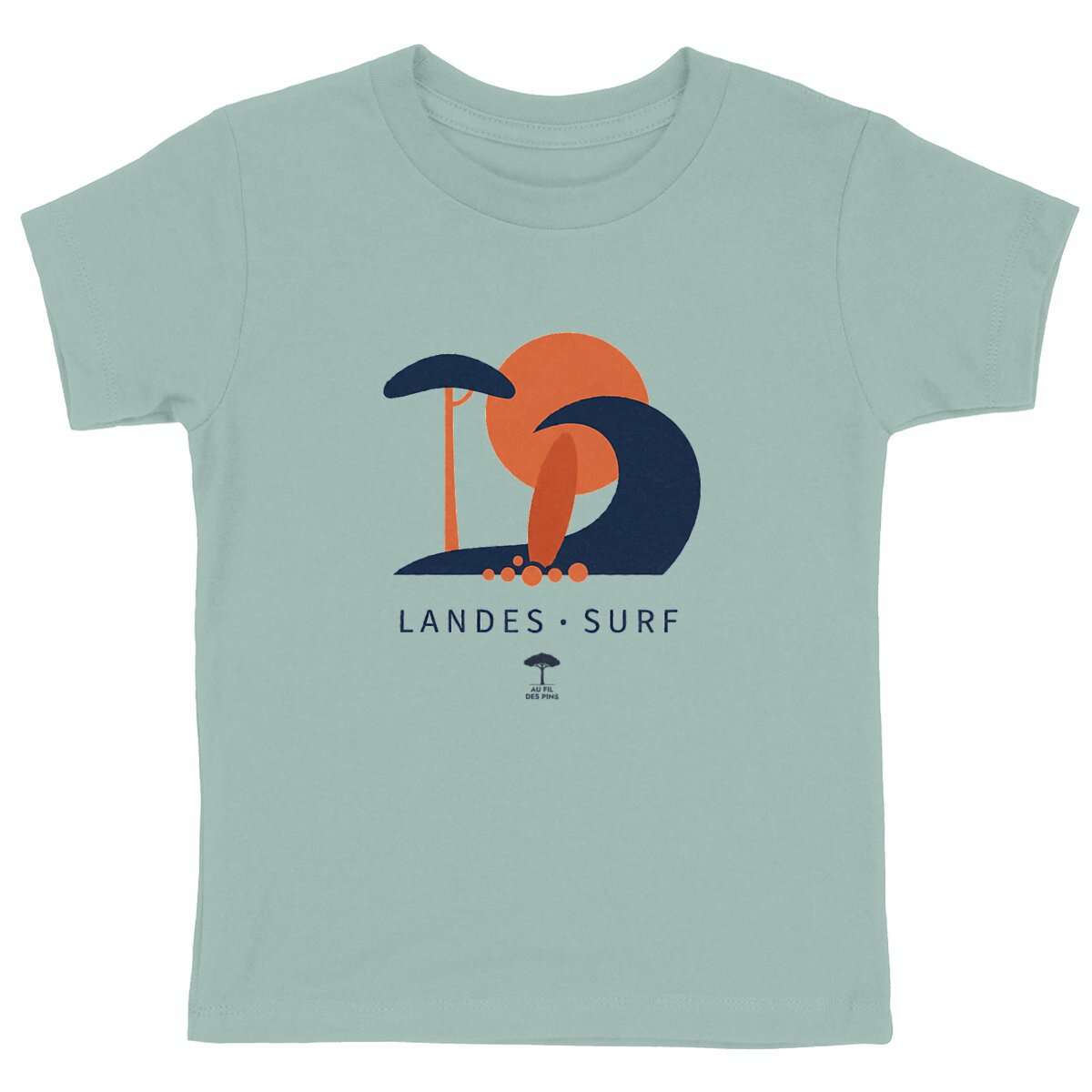 Tee-shirt éco-responsable enfant Surf - face_vert