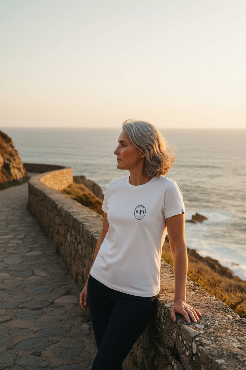 T-shirt Femme Pays Basque – Pelote Basque Coton Bio Made in France