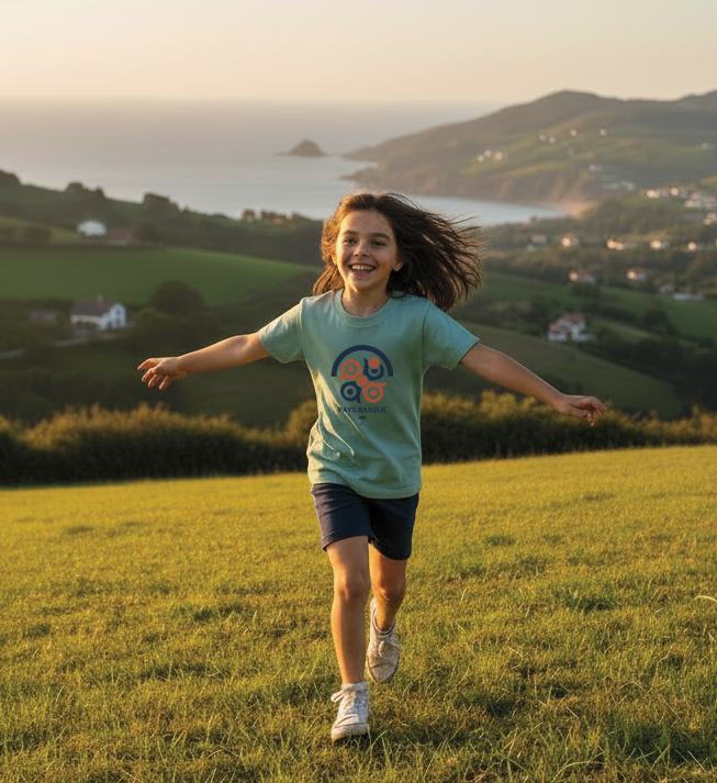 T-shirt éco-responsable enfant pays basque