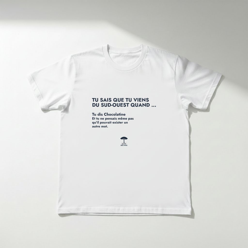 T-shirt « Tu sais que tu viens du Sud-Ouest quand... » — Chocolatine
