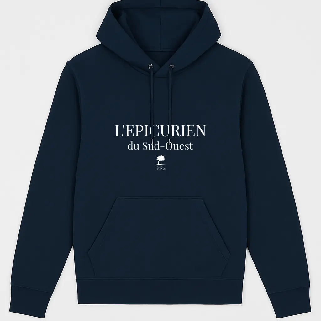 Sweat à capuche L'Epicurien-basic-Au Fil des Pins-AU FIL DES PINS