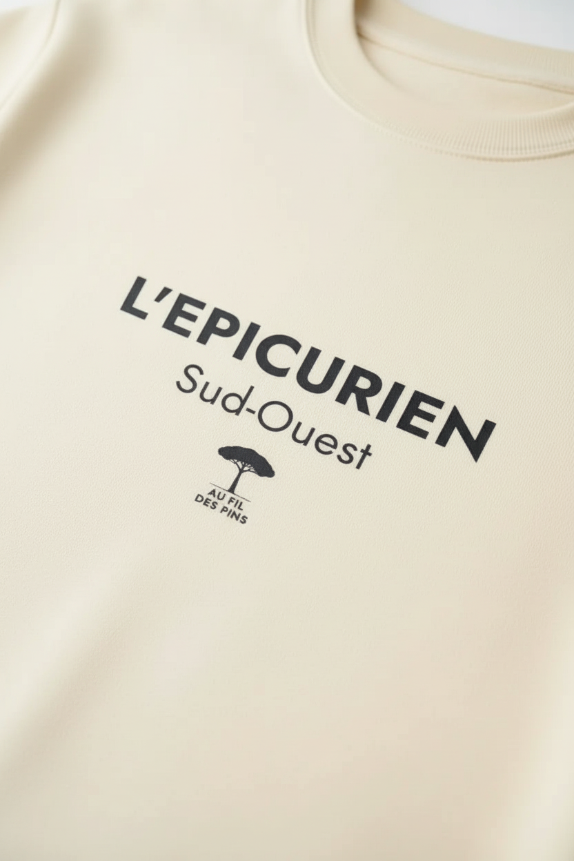 L'Épicurien sweat ivoire
