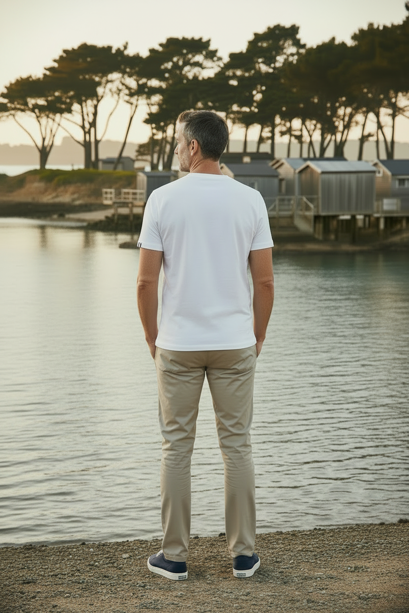 Lifestyle Cap Ferret – de dos, mains poches arrière