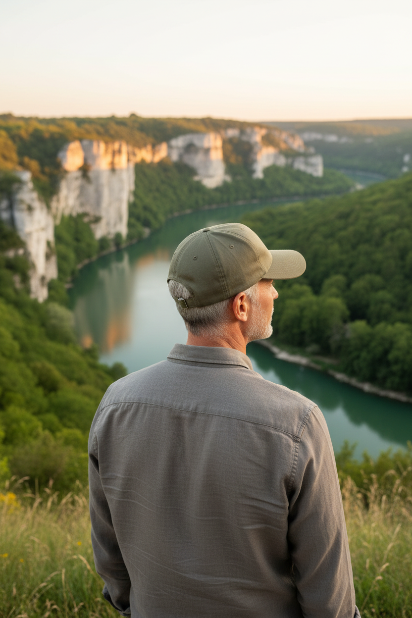Lifestyle casquette - vue dos Dordogne