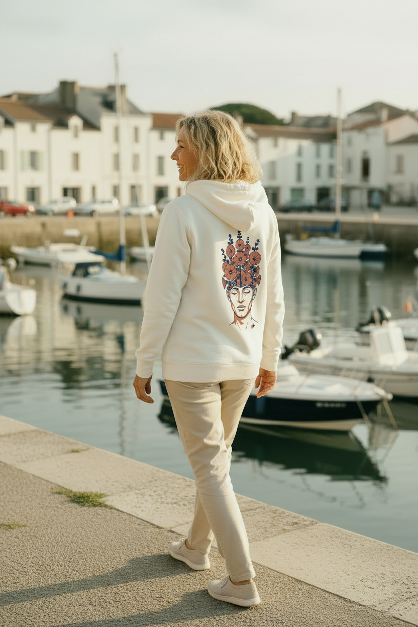 Lifestyle portuaire, vue trois-quarts arrière