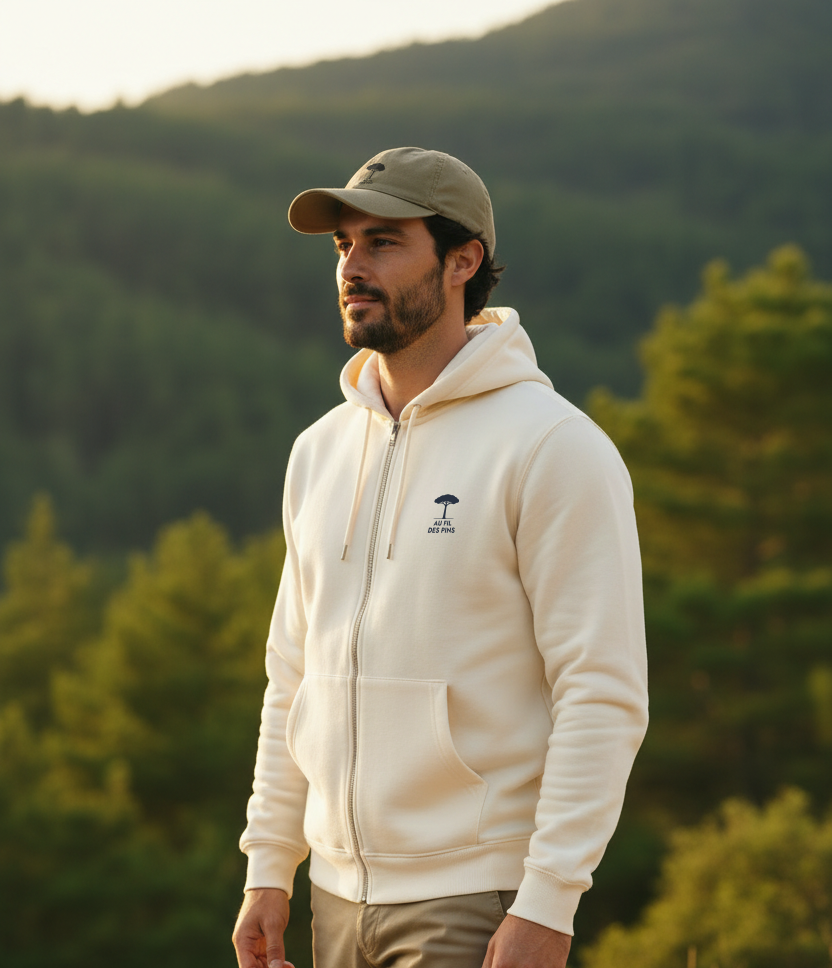 Sweat à Capuche Zippé Unisexe | Coton Bio Éco-responsable