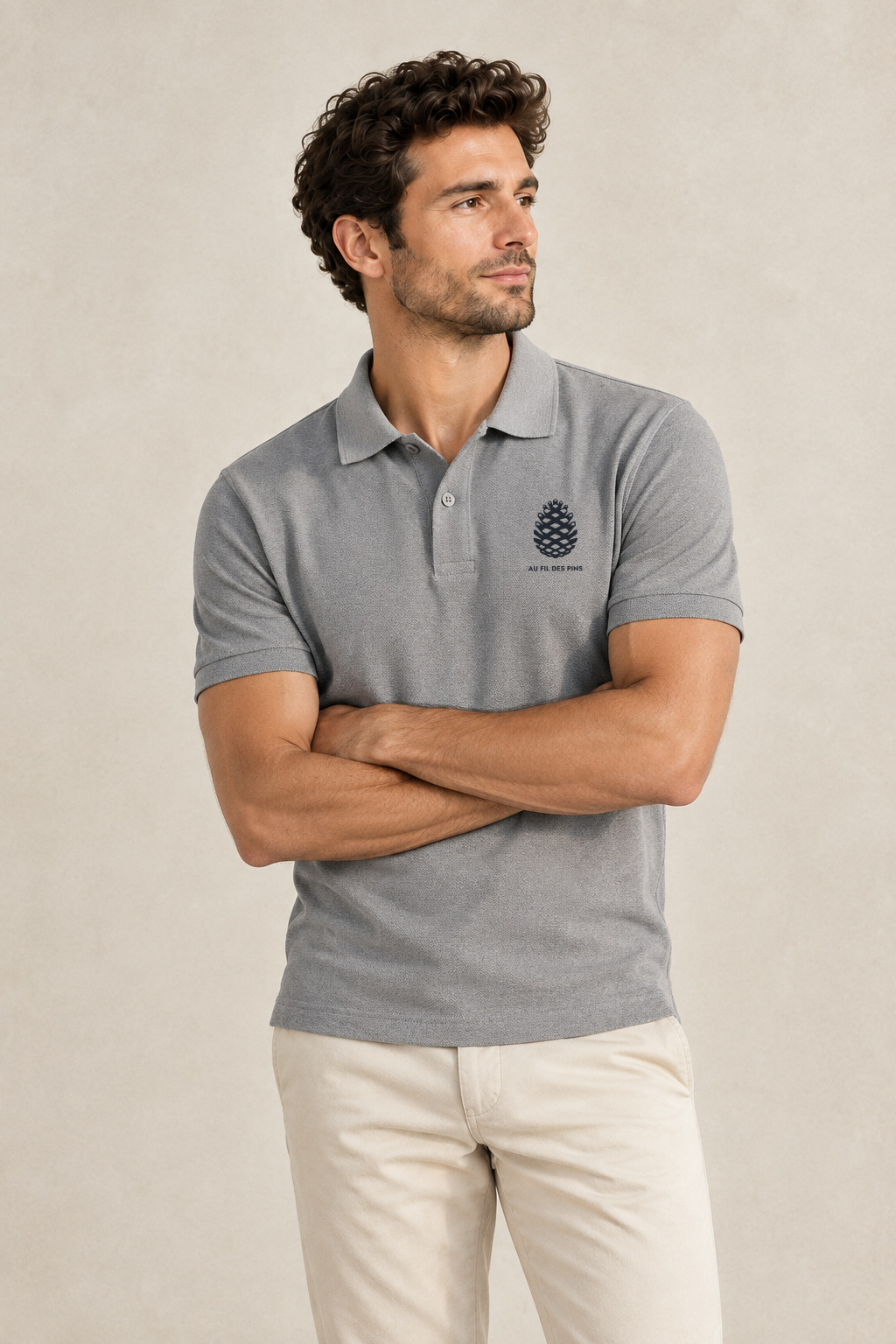 Polo homme Pomme de pin