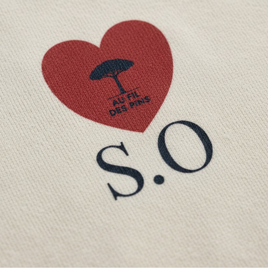 Macro design Amour S.O - sweat ivoire