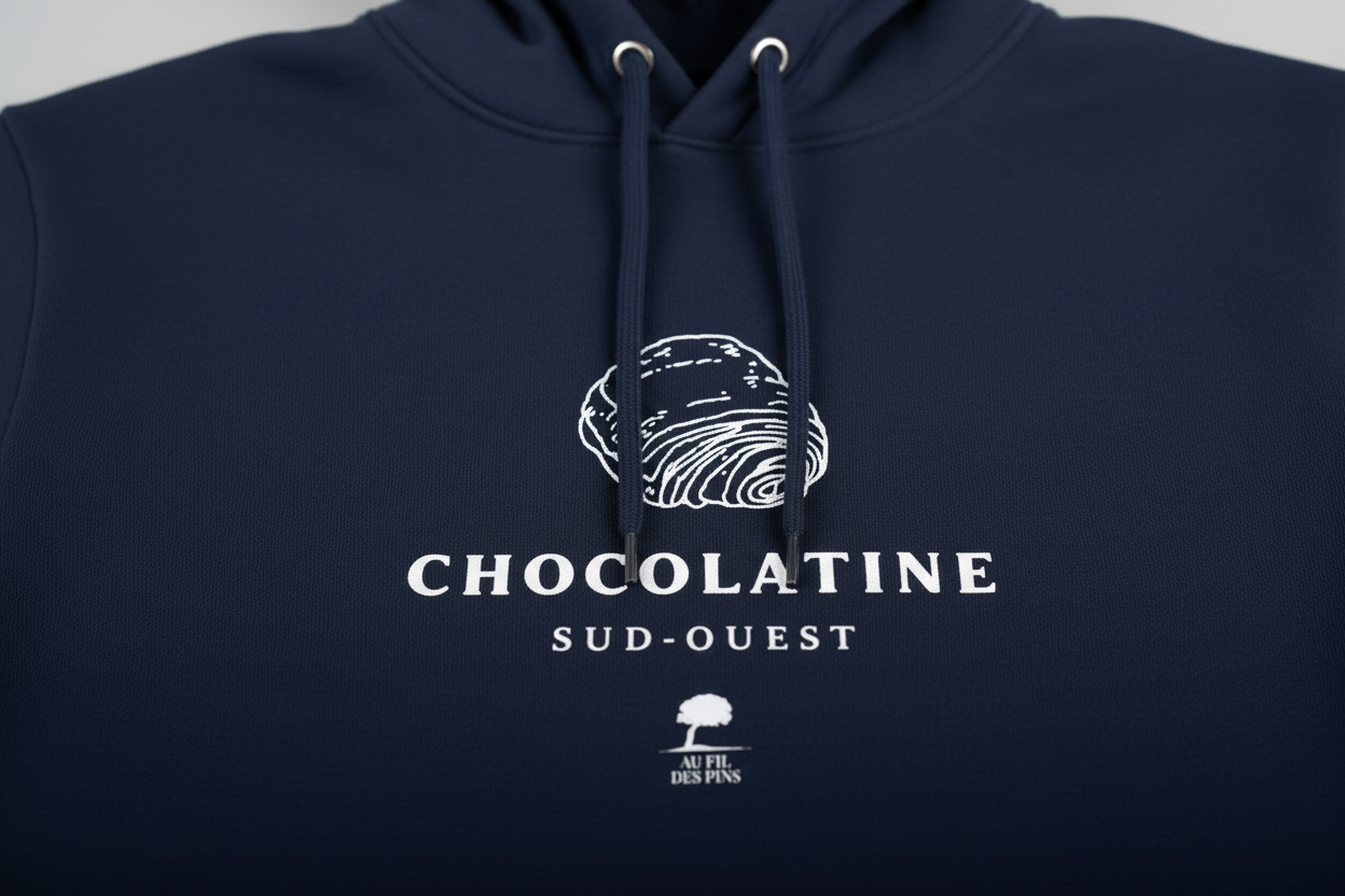 Sweat à capuche Chocolatine