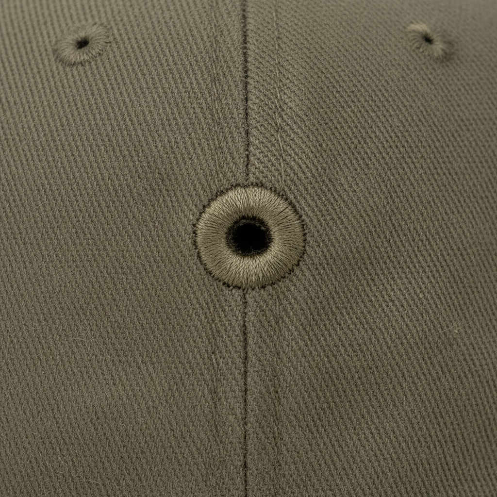 Macro œillets casquette