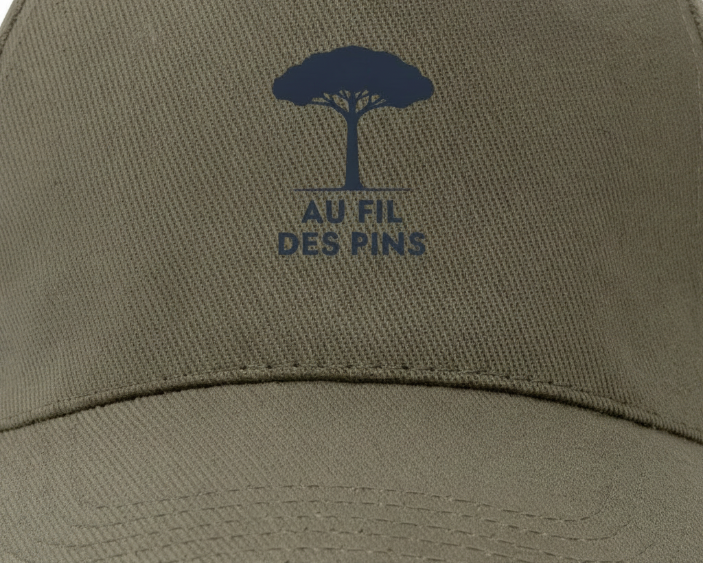 Macro logo casquette resserrée
