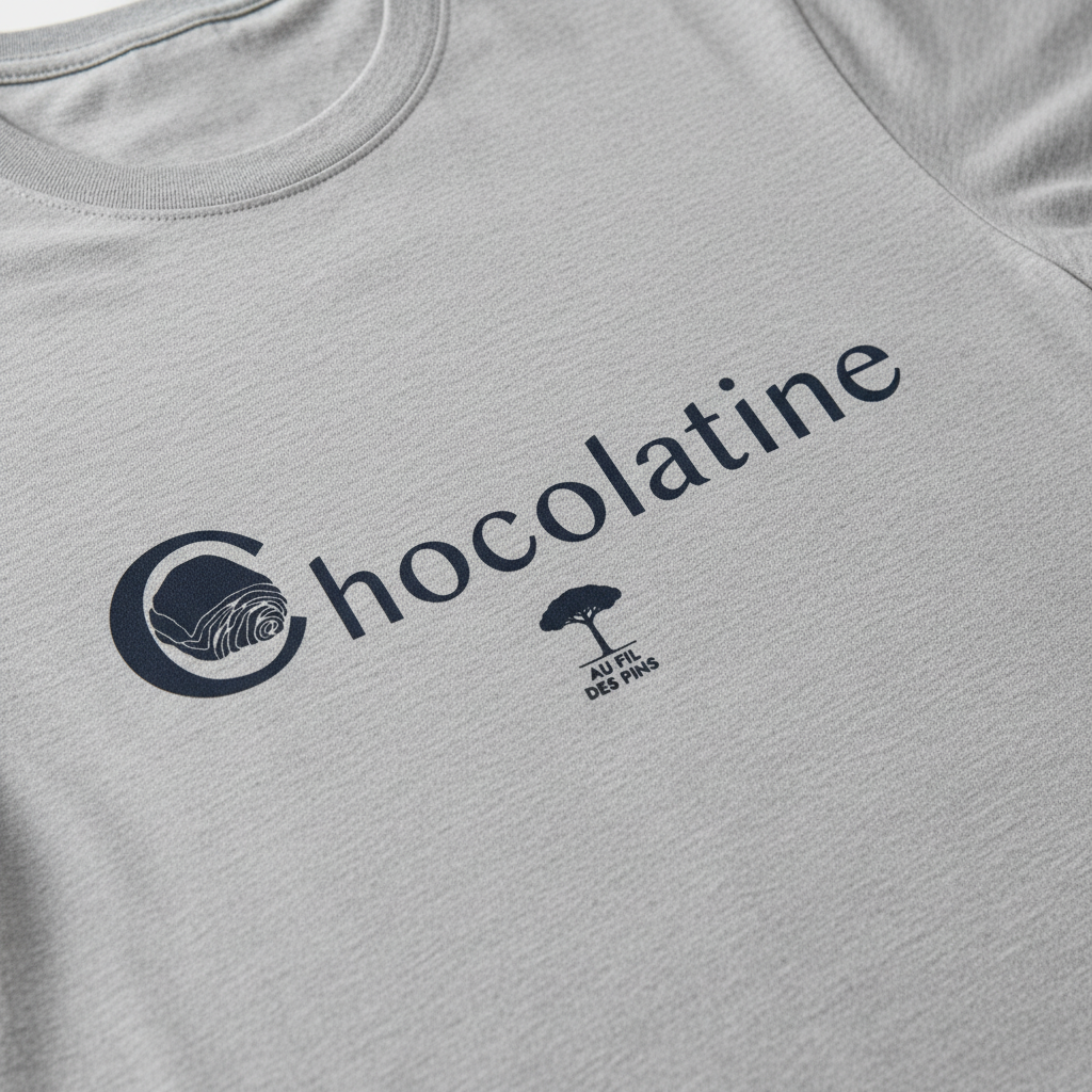 Macro t-shirt gris chiné