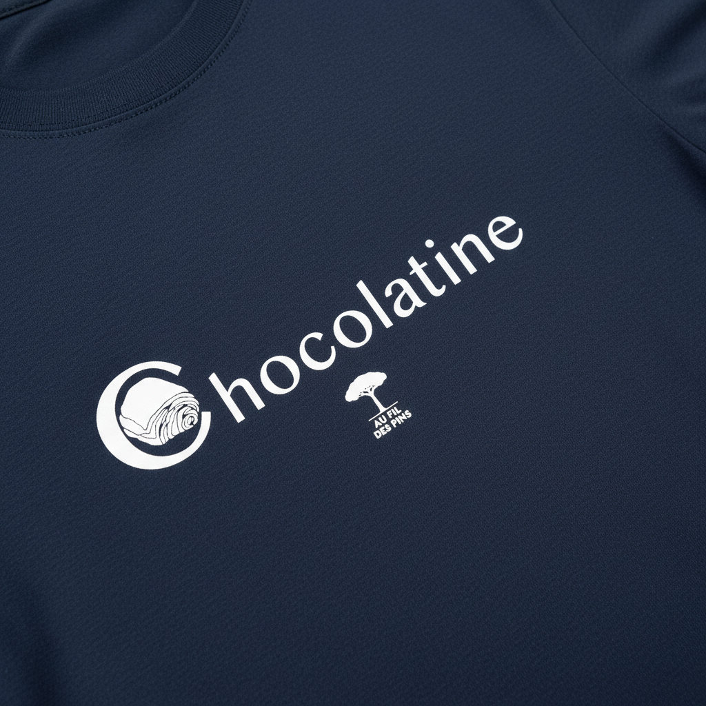Macro t-shirt marine