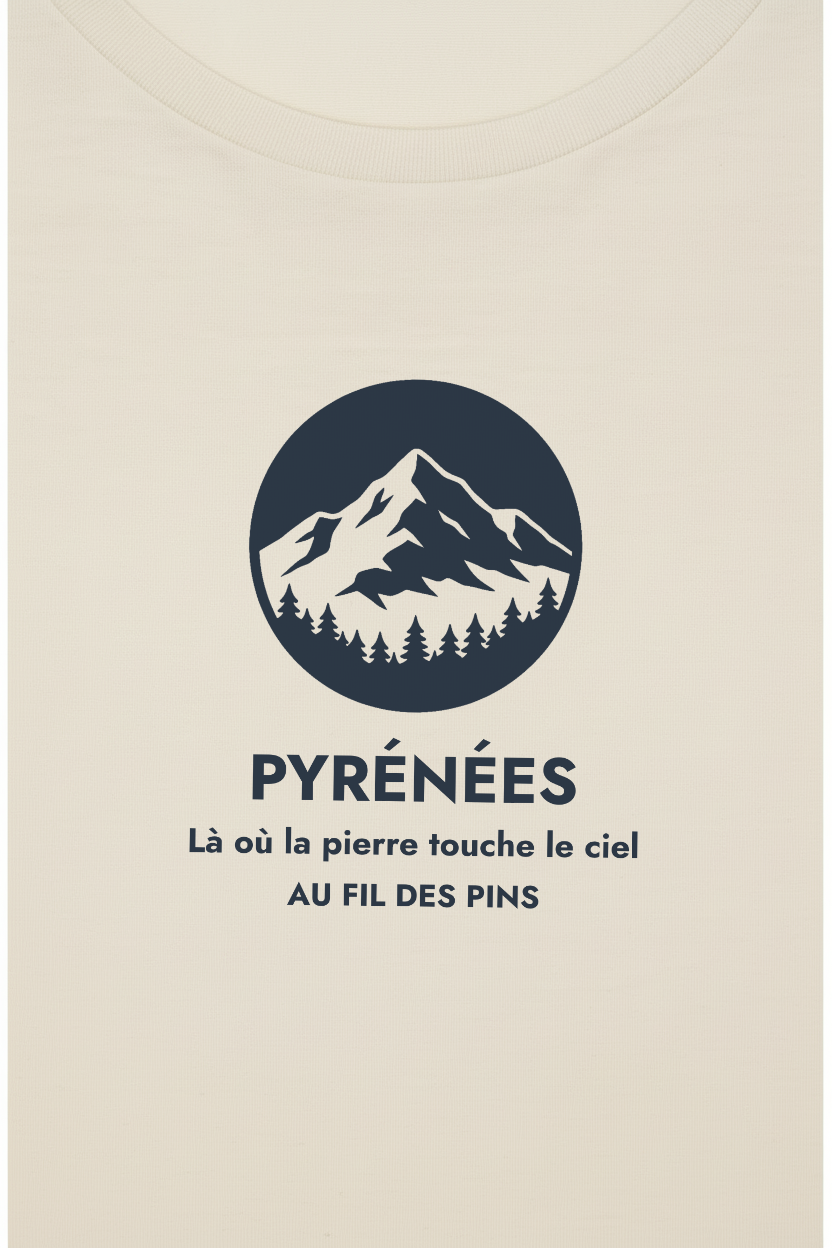 Tee-shirt Femme "Pyrénées" – Coton Bio & Éco-Responsable