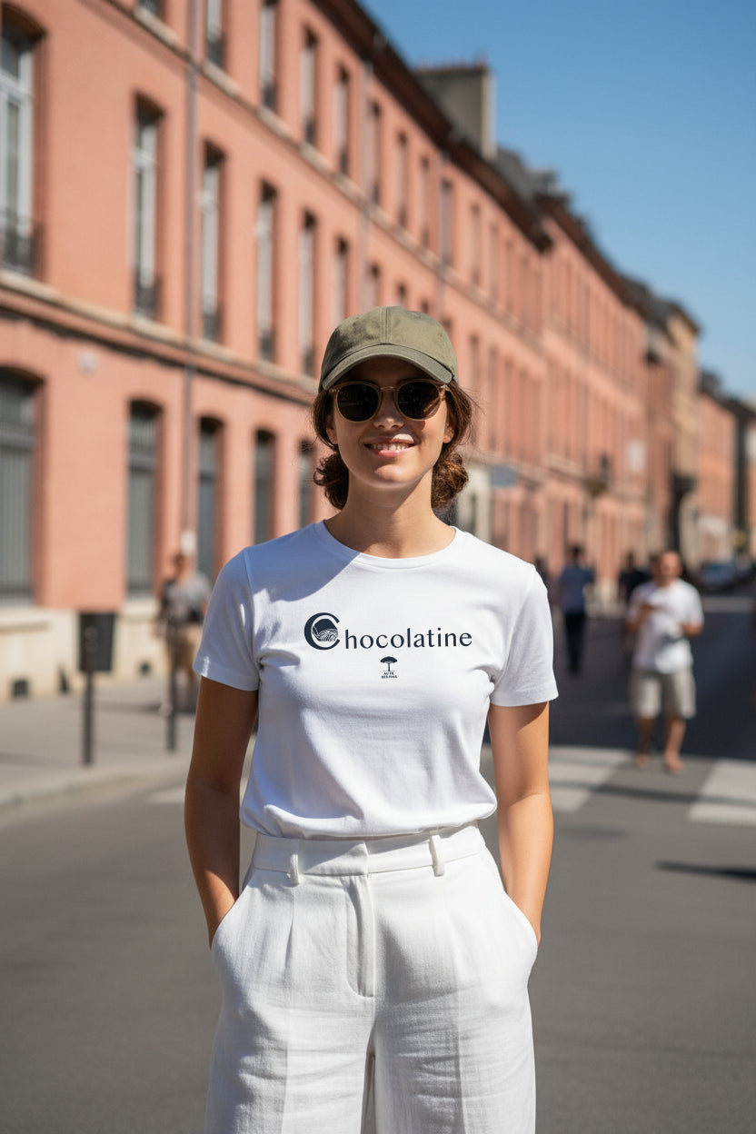 Tee-shirt femme Coton bio Chocolatine
