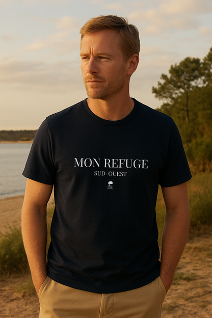 Tee-shirt éco-responsable homme Mon refuge