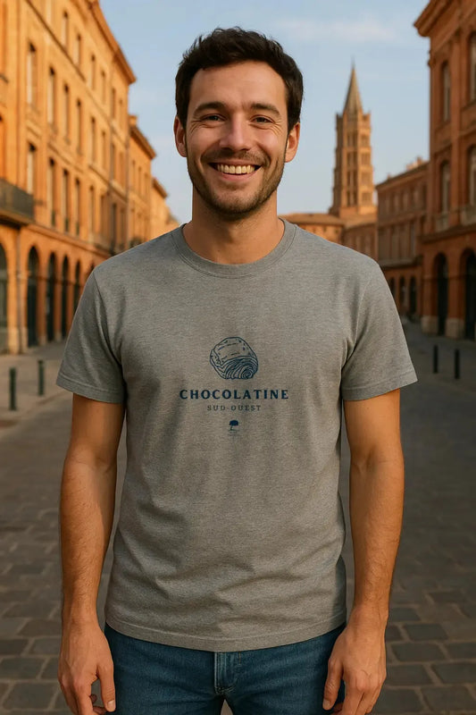 Tee-shirt Chocolatine Homme – Éco-Responsable-Premium Plus-Au Fil des Pins-AU FIL DES PINS