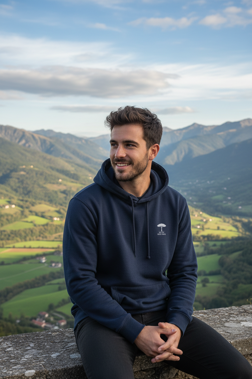 Sweat à Capuche Unisexe Txapela | Coton Bio GOTS