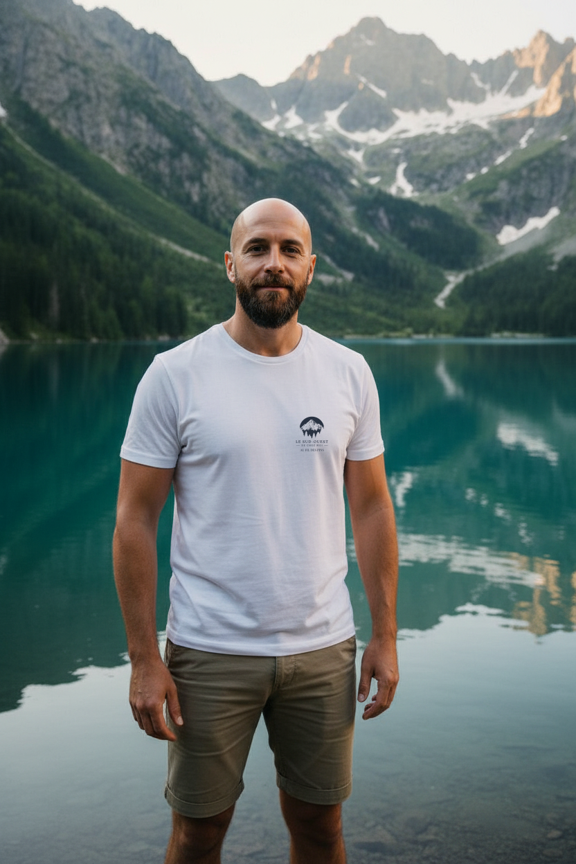 🇫🇷 T-shirt Homme Sud-Ouest – Coton Bio – Made in France