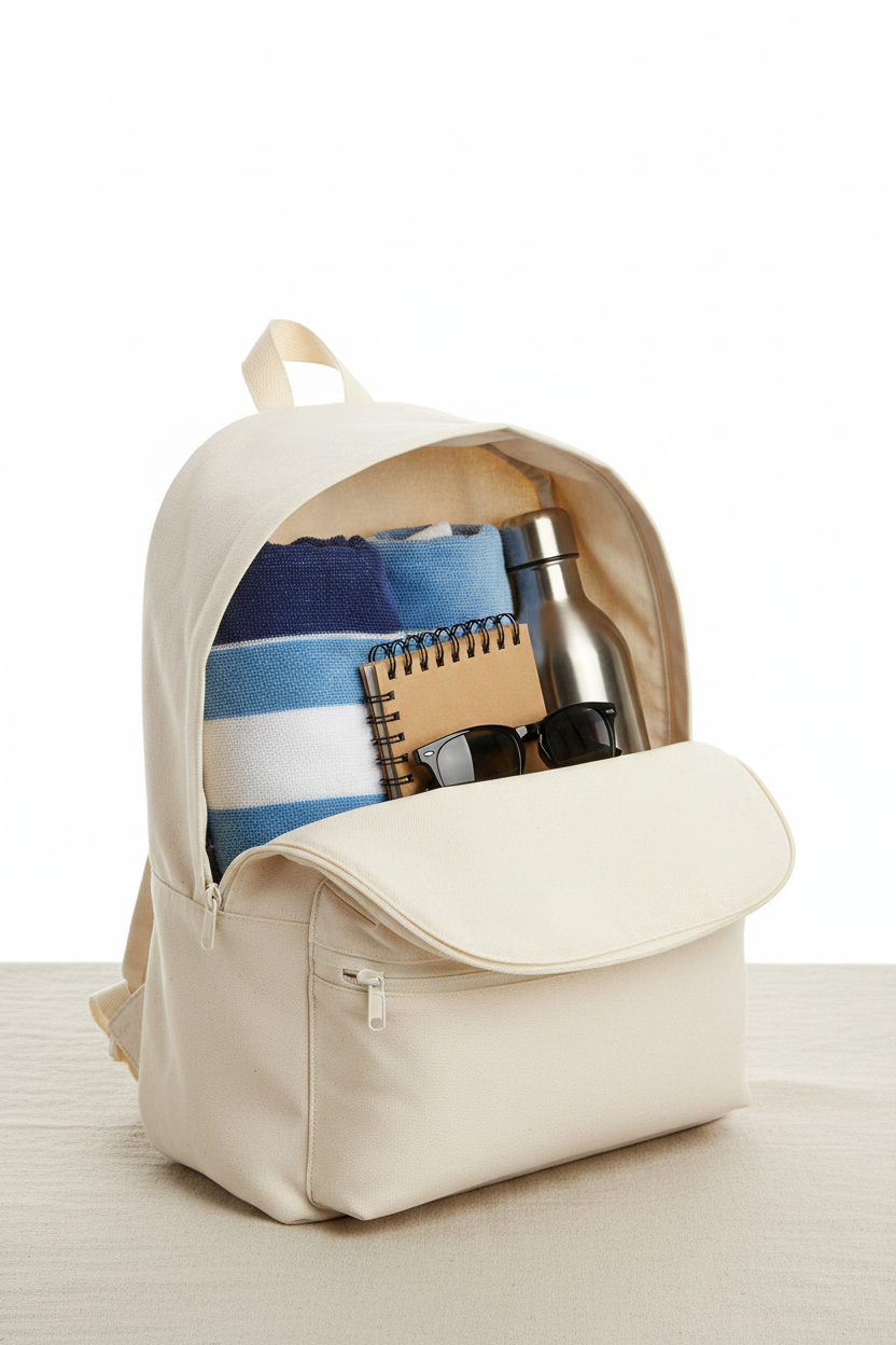 Sac naturel rempli