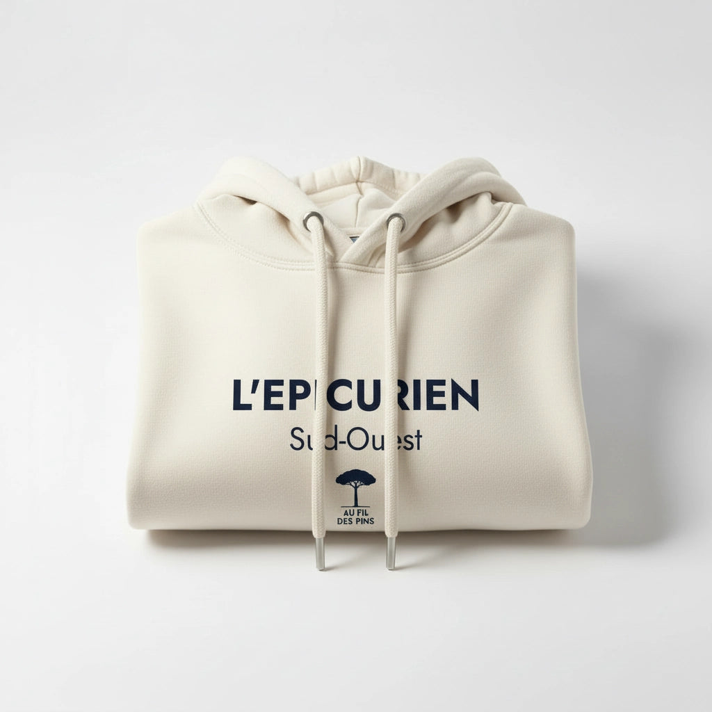 hoodie couleur beige plie -sud-ouest