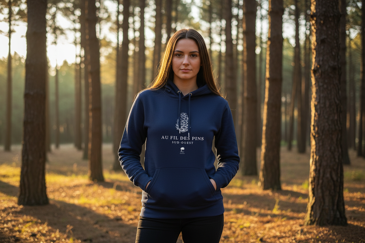 Sweat Pomme de Pin plan américain