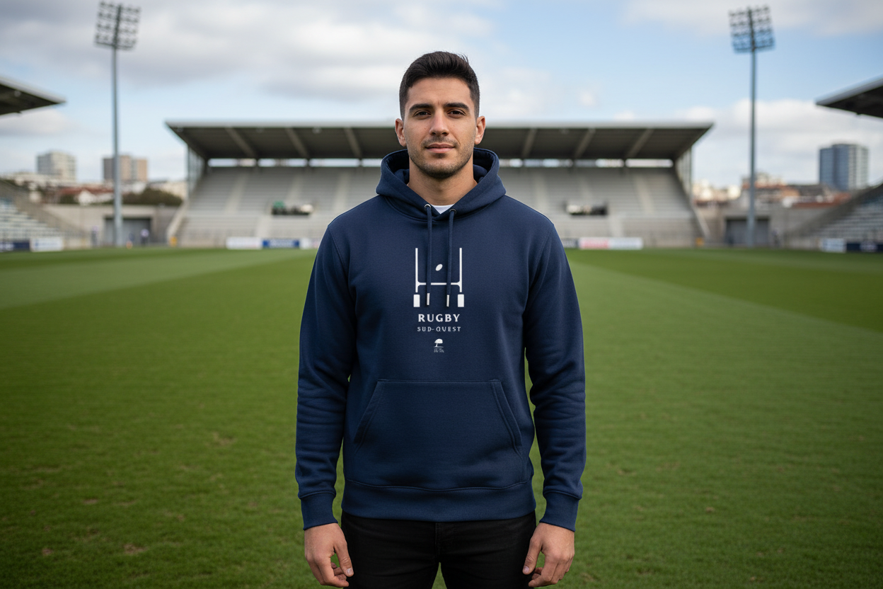 Sweat Rugby homme réaliste