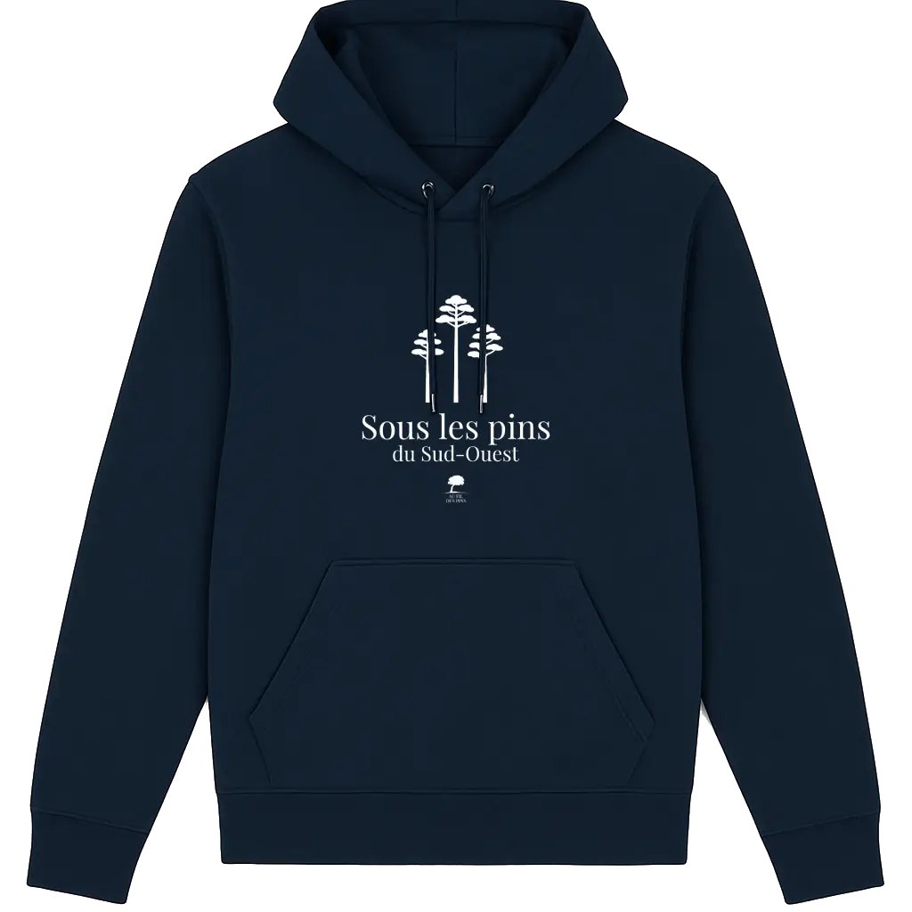 Sweat à capuche éthique Sous les Pins-basic-Au Fil des Pins-AU FIL DES PINS