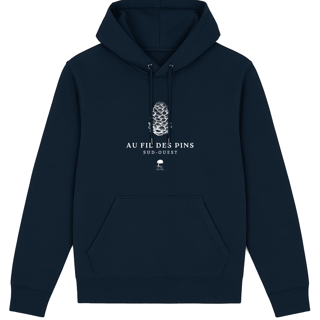 Sweat à capuche Pomme de pin - Au Fil des Pins
