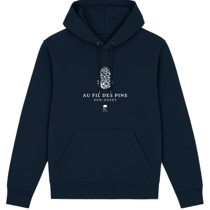 Sweat à capuche Pomme de pin - Au Fil des Pins