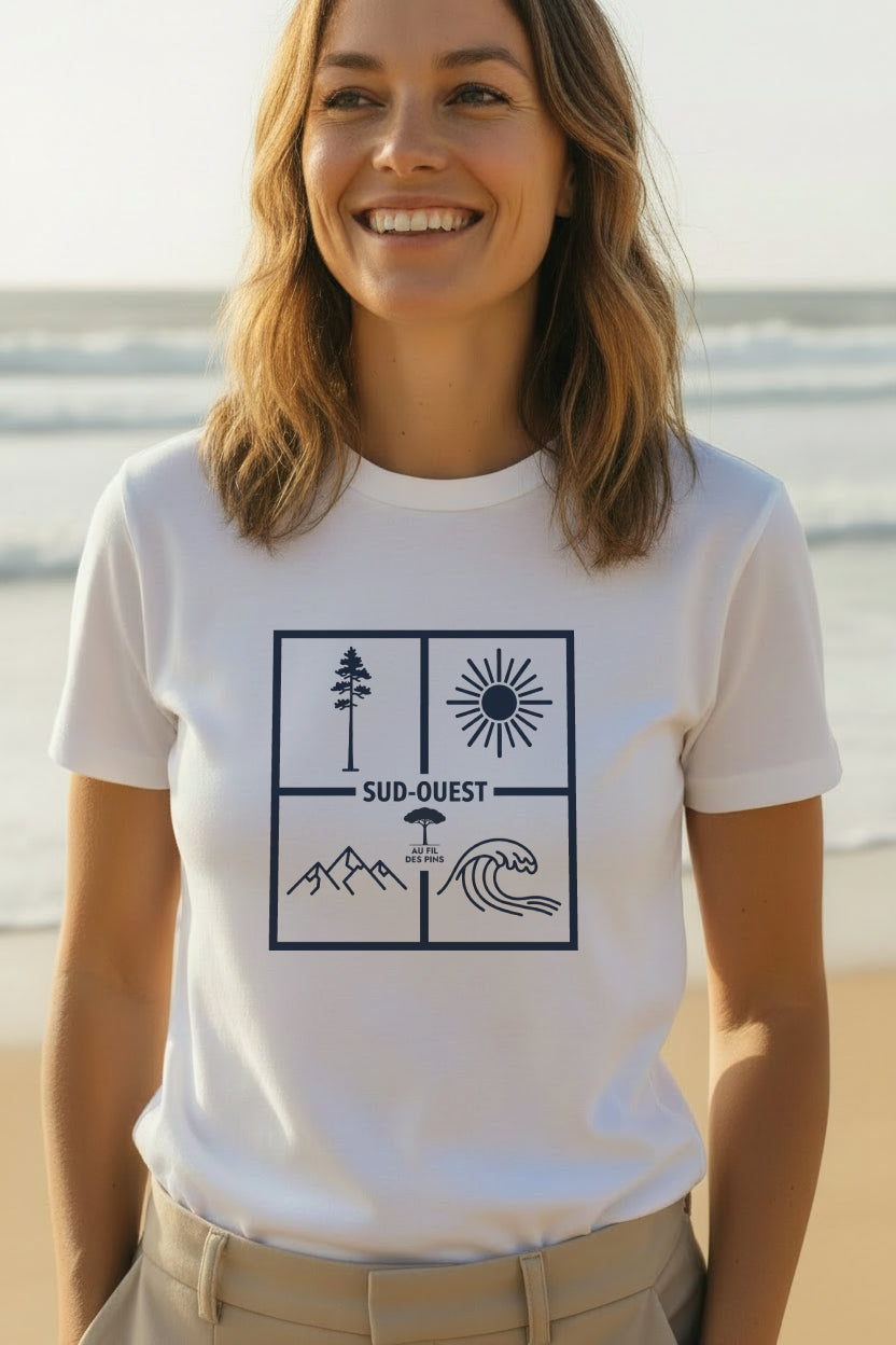 Tee-shirt éco-responsable femme Sud-Ouest