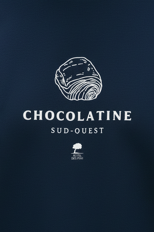 T-shirt Chocolatine - Plan de coupe tissu lisse