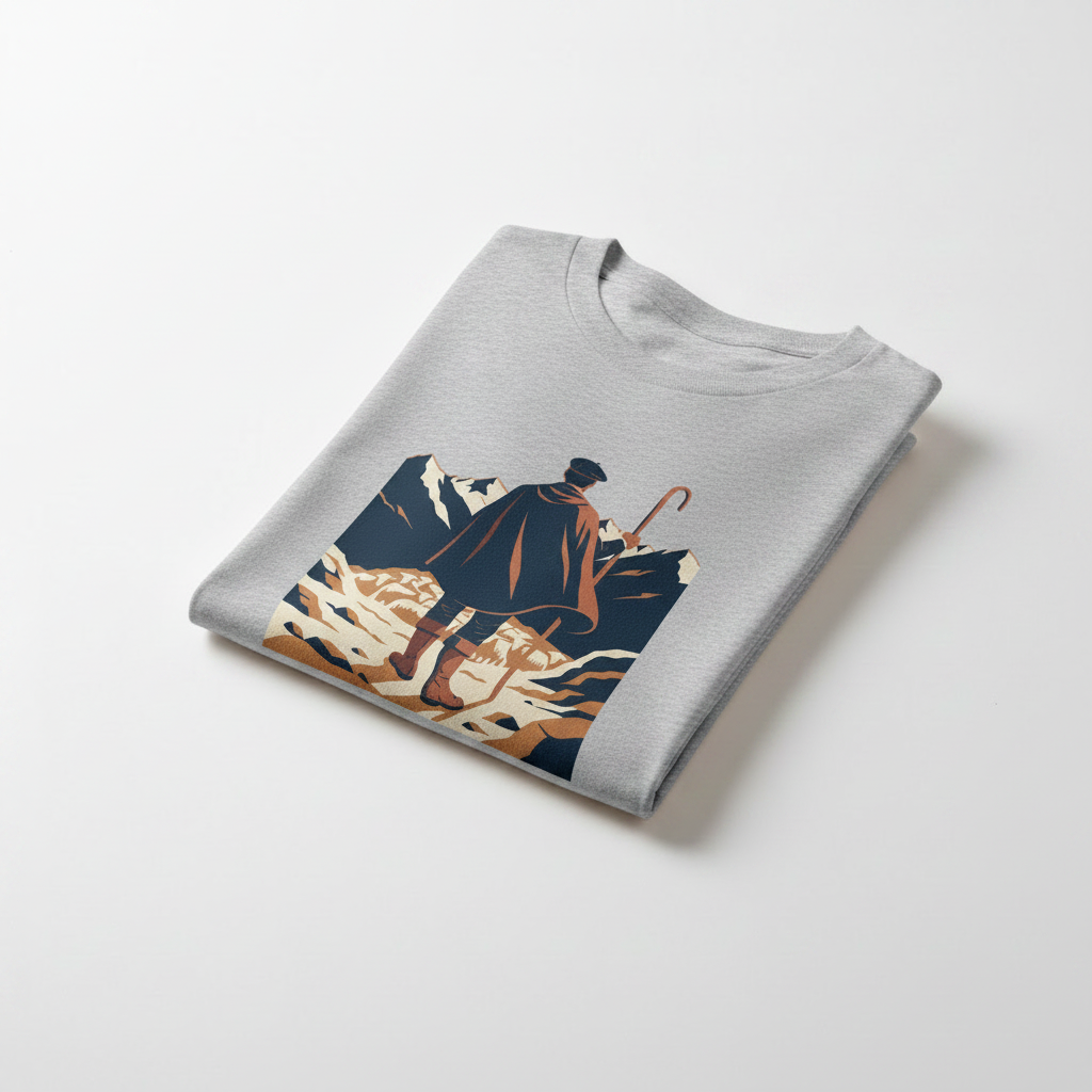 T-shirt gris chiné plié design haut poitrine