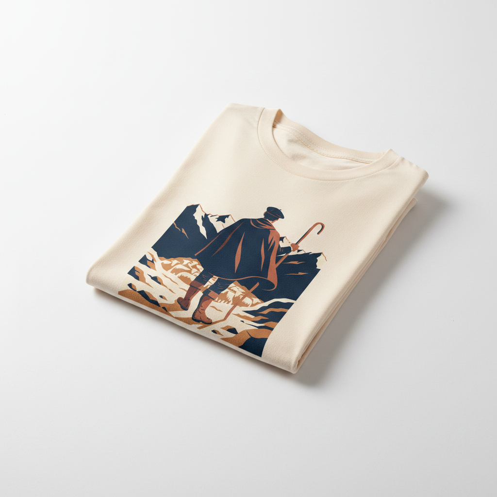 T-shirt ivoire plié design haut poitrine