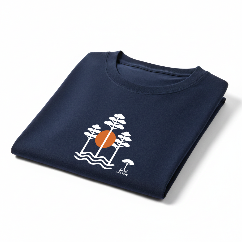 Tee-shirt éco-responsable femme Pins sur les vagues