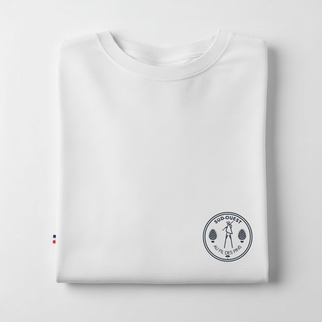 T-shirt Femme Échassier Landais – Coton Bio Made in France