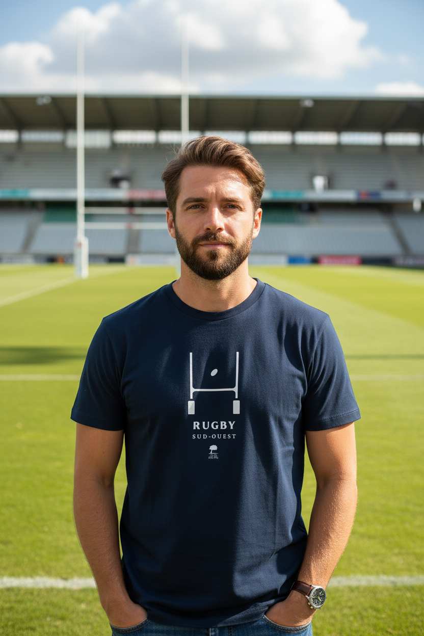 T-shirt Rugby Sud-Ouest - Vue de face